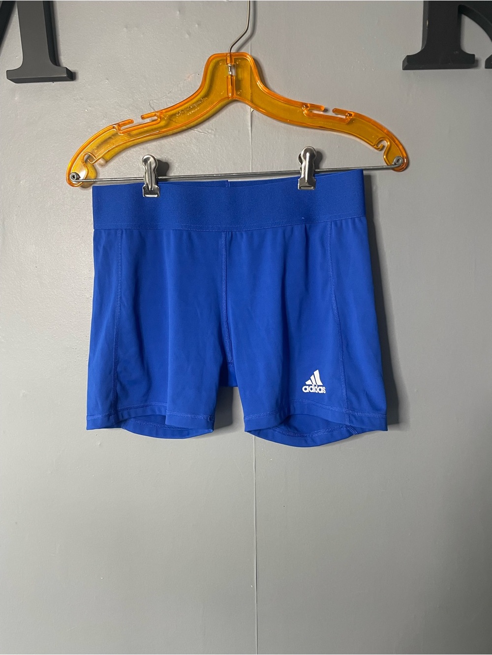 Adidas royal blue volleyball shorts 4" inseam size medium
